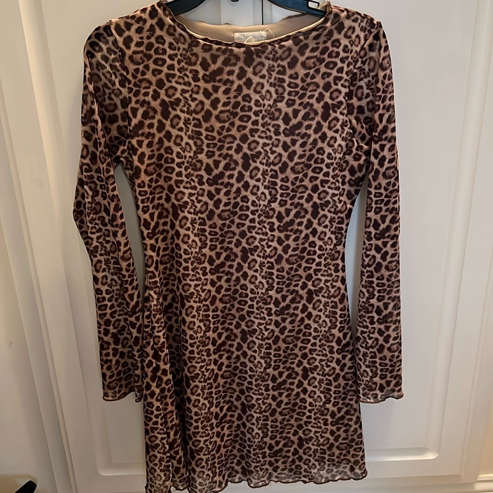 See You Monday Cheetah Dress M so soft
